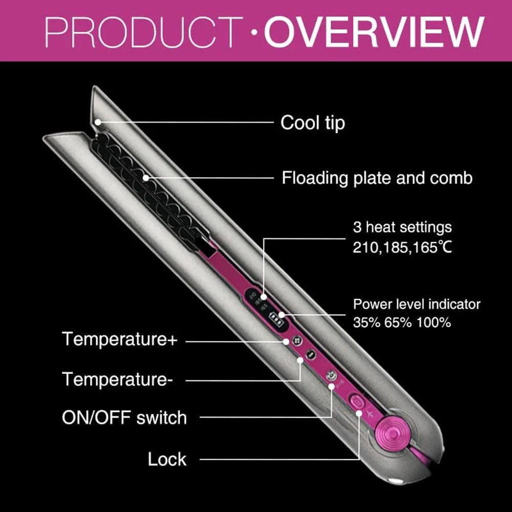 Pritech wireless hair straightener hotsell